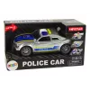 LEAN TOYS Coche Police 1:14 luces sonidos plateado