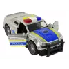 LEAN TOYS Coche Police 1:14 luces sonidos plateado