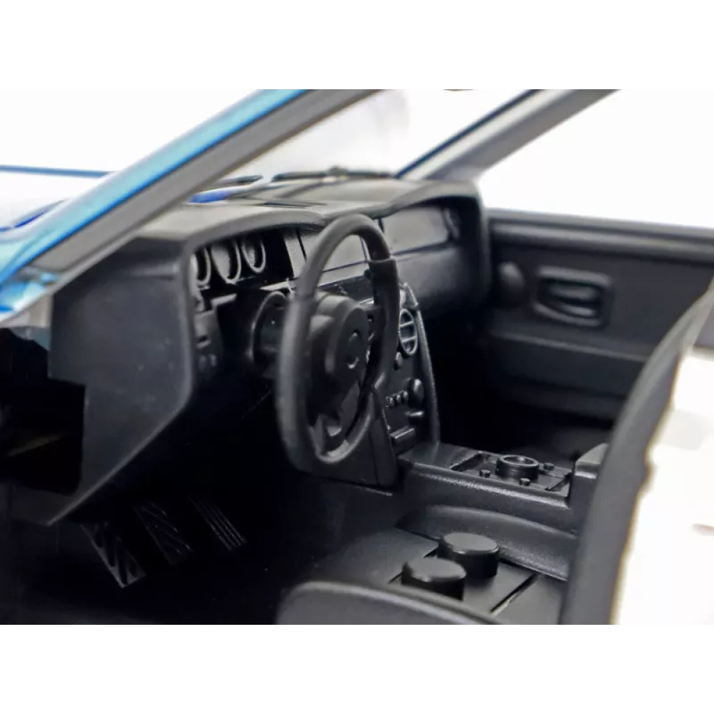 LEAN TOYS Coche R/C 1:20 blanco y azul teledirigido