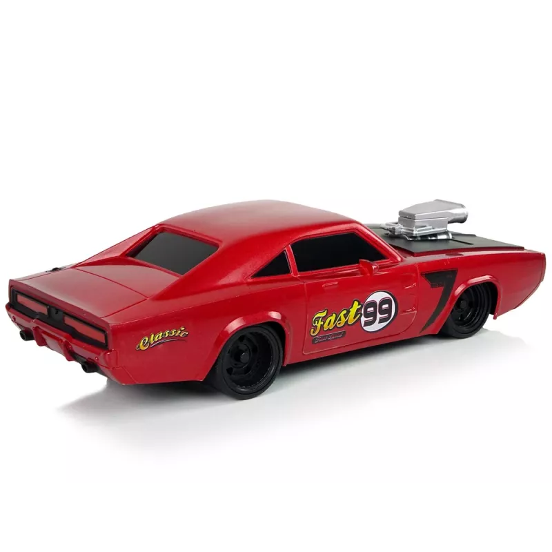 LEAN TOYS Coche R/C deportivo Sticker 1:20 rojo mando