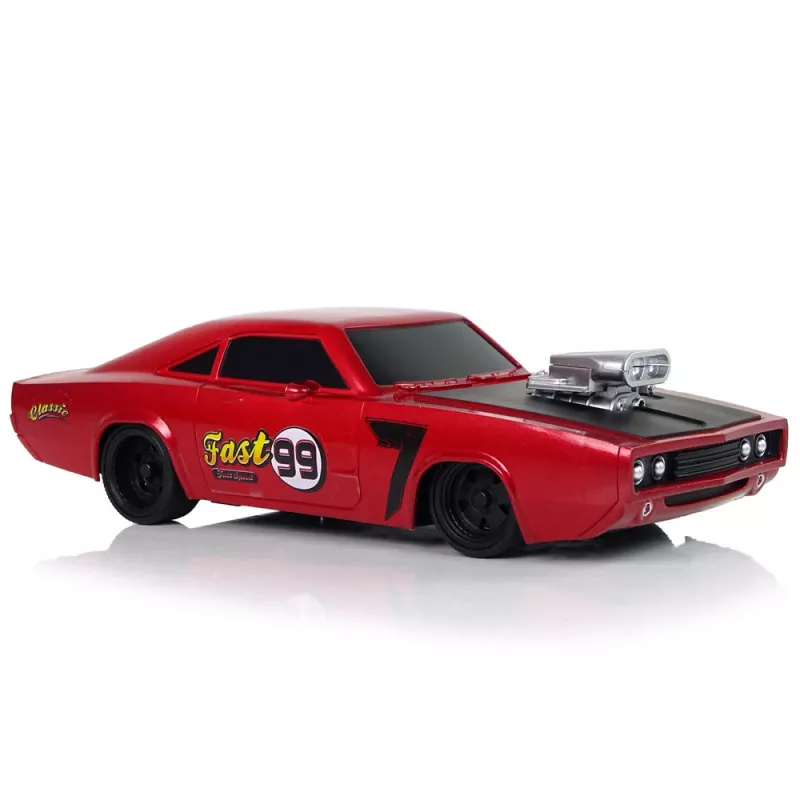 LEAN TOYS Coche R/C deportivo Sticker 1:20 rojo mando