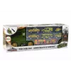 LEAN TOYS Grúa con Motor de Resorte y Maletín para Coches Verdes