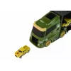 LEAN TOYS Grúa con Motor de Resorte y Maletín para Coches Verdes