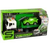 LEAN TOYS Camión grúa de asistencia en carretera transportador de coches 1:16 Verde con sonido y luces