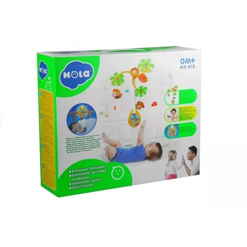 LEAN TOYS Carrusel musical Sonajeros para bebés
