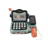 LEAN TOYS Juguete de caja registradora set de tienda con terminal de sonido con micrófono – Set interactivo de juego de rol para niños a partir de 3 años