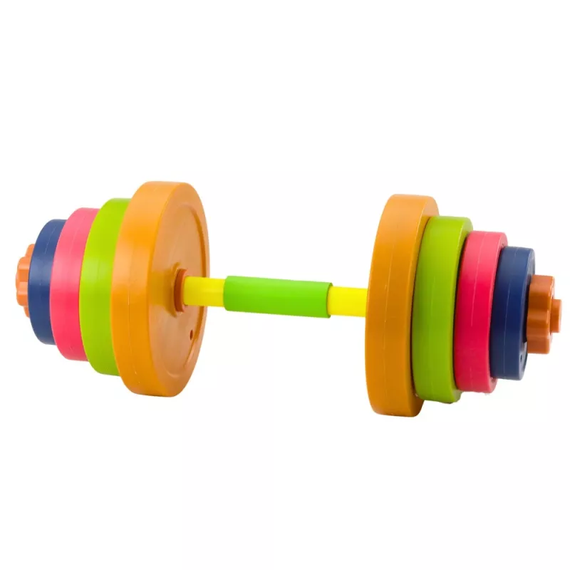 LEAN TOYS Mancuerna infantil, espuma antideslizante, 8 discos, plástico, multicolor