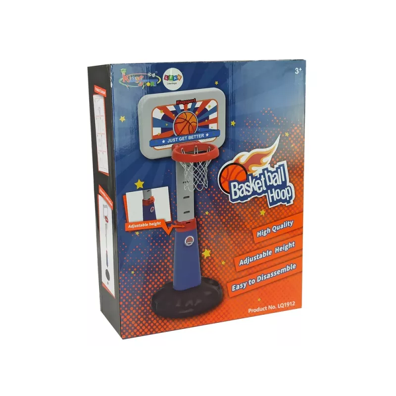 LEAN TOYS Set de baloncesto infantil juego en equipo 125 cm