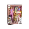 LEAN TOYS Médico de Muñecas Infantil Pelo Largo Accesorios