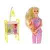 LEAN TOYS Médico de Muñecas Infantil Pelo Largo Accesorios