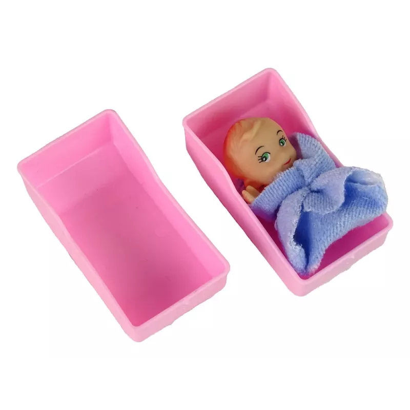 LEAN TOYS Médico de Muñecas Infantil Pelo Largo Accesorios