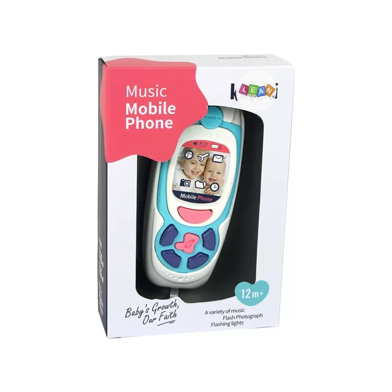 LEAN TOYS Móvil de aprendizaje infantil Melody Azul