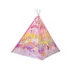 LEAN TOYS Tienda de campaña luminosa para niños unicornio ponis rosa
