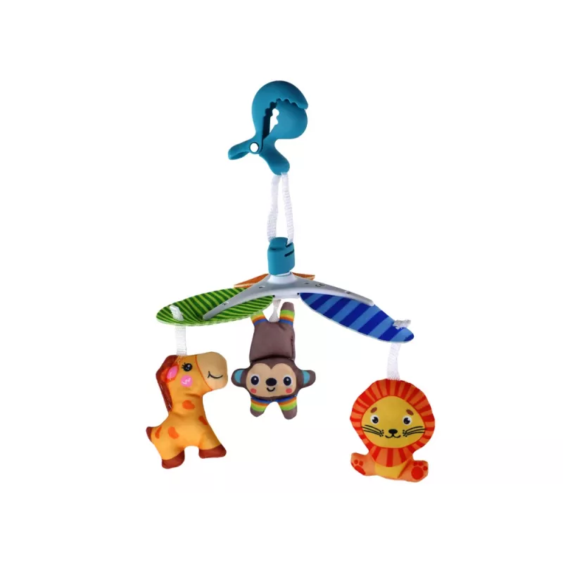 LEAN TOYS Móvil infantil con pinza animal portátil