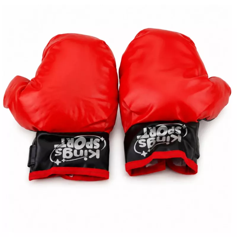 LEAN TOYS Set de saco de boxeo infantil MUAY THAI guantes 55x17cm M