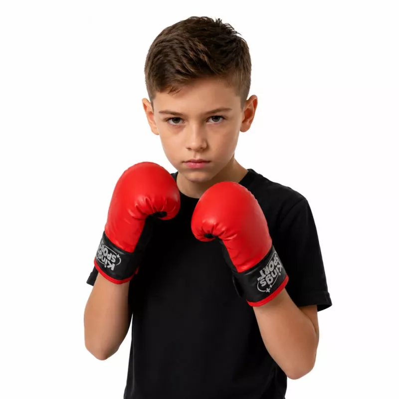 LEAN TOYS Set de saco de boxeo infantil con guantes de muay thai 65x22cm L