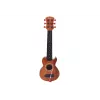 LEAN TOYS Guitarra infantil con acabado de madera marrón y púa, 6 cuerdas de nailon, acústica, a partir de 3 años