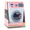 LEAN TOYS Lavadora de juguete para niños con tambor giratorio, luces y sonidos, blanco/rosa