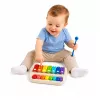 LEAN TOYS Xilófono-piano infantil, instrumento musical 2 en 1 de colores con baqueta