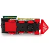 LEAN TOYS Locomotora navideña con luces y sonido verde a pilas