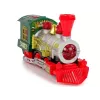 LEAN TOYS Locomotora navideña con luces y sonido verde a pilas