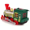 LEAN TOYS Locomotora navideña con luces y sonido verde a pilas
