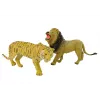 LEAN TOYS Set de vehículos de animales del circo camión + coche con remolque