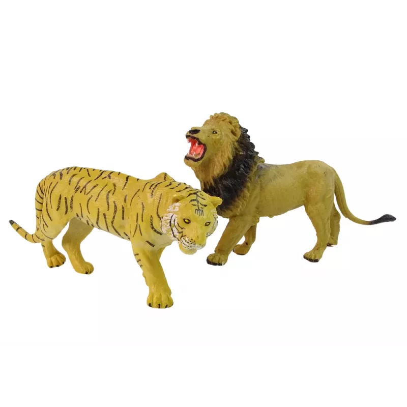LEAN TOYS Set de vehículos de animales del circo camión + coche con remolque