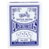 Baraja de cartas clásica LEAN TOYS con recubrimiento de plástico azul - tamaño póker, 54 cartas, resistente a salpicaduras