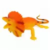 LEAN TOYS Collared Lizard Figura de goma elástica realista 19cm