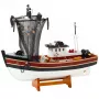 LEAN TOYS Pieza de colección Barco decorativo Barco pesquero modelo red de pesca 38x31cm
