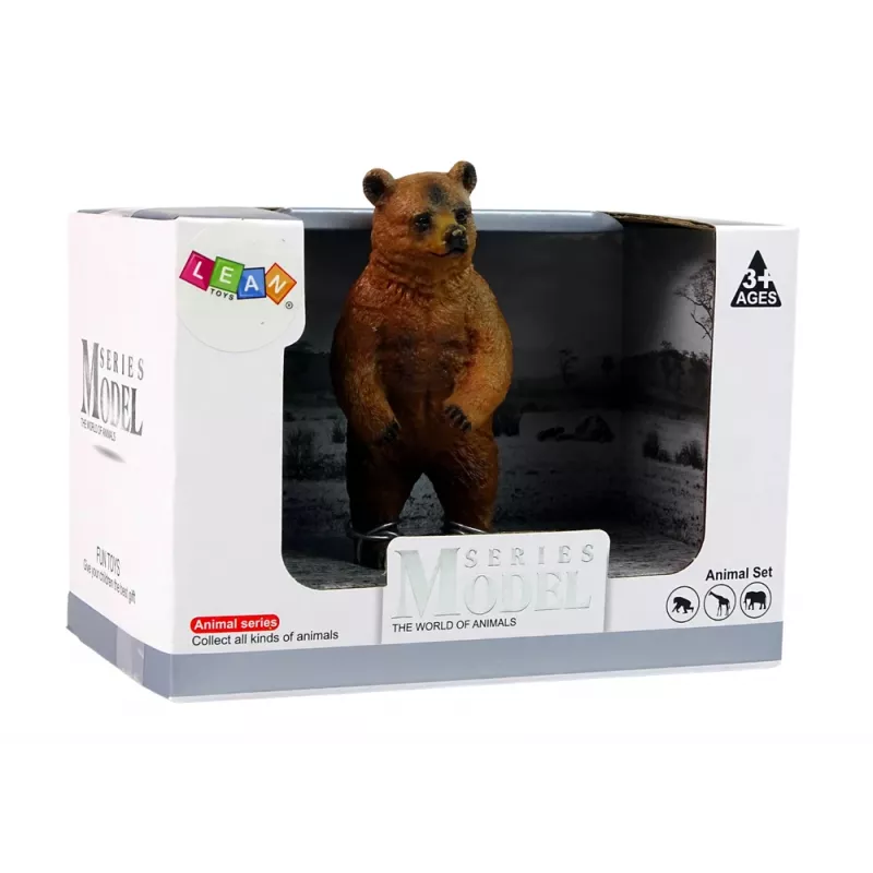 LEAN TOYS Figura de colección oso pardo Animals of the World