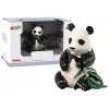 LEAN TOYS Figura de colección panda gigante con bambú