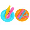 LEAN TOYS Set de manualidades Color Clay DIY casa tarta de cumpleaños - 24 colores pasta de modelar de secado al aire con herramientas, moldes y accesorios para niños a partir de 6 años