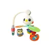 LEAN TOYS Carrusel de melodías pájaros de colores para cuna y carrito