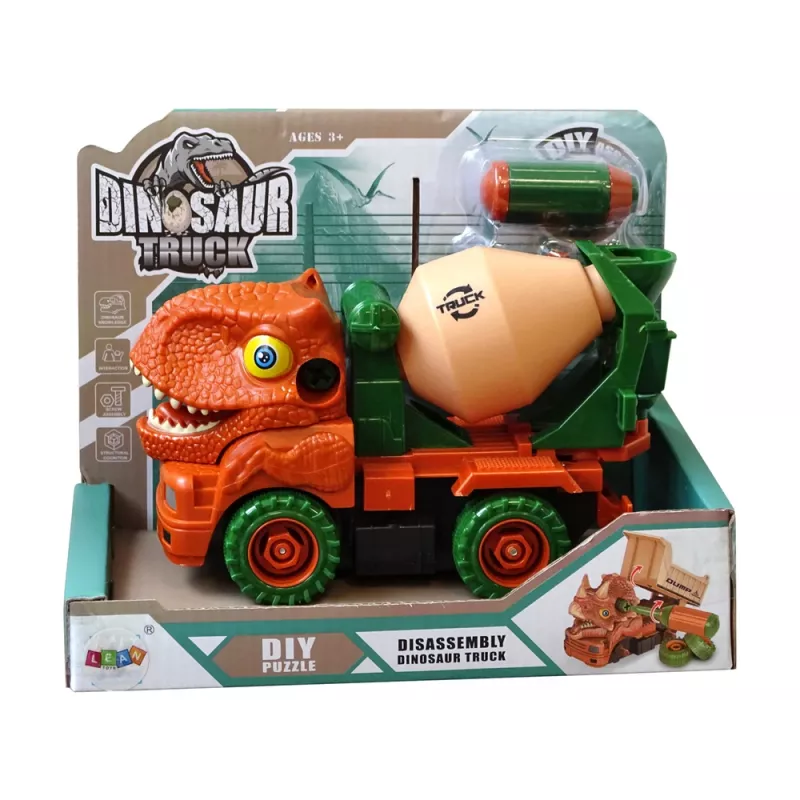 LEAN TOYS Hormigonera dinosaurio Unwrecker accesorio naranja