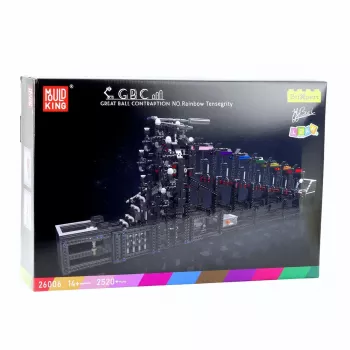 LEAN TOYS Pista de bolas de bloques de construcción con motor eléctrico 2520 piezas