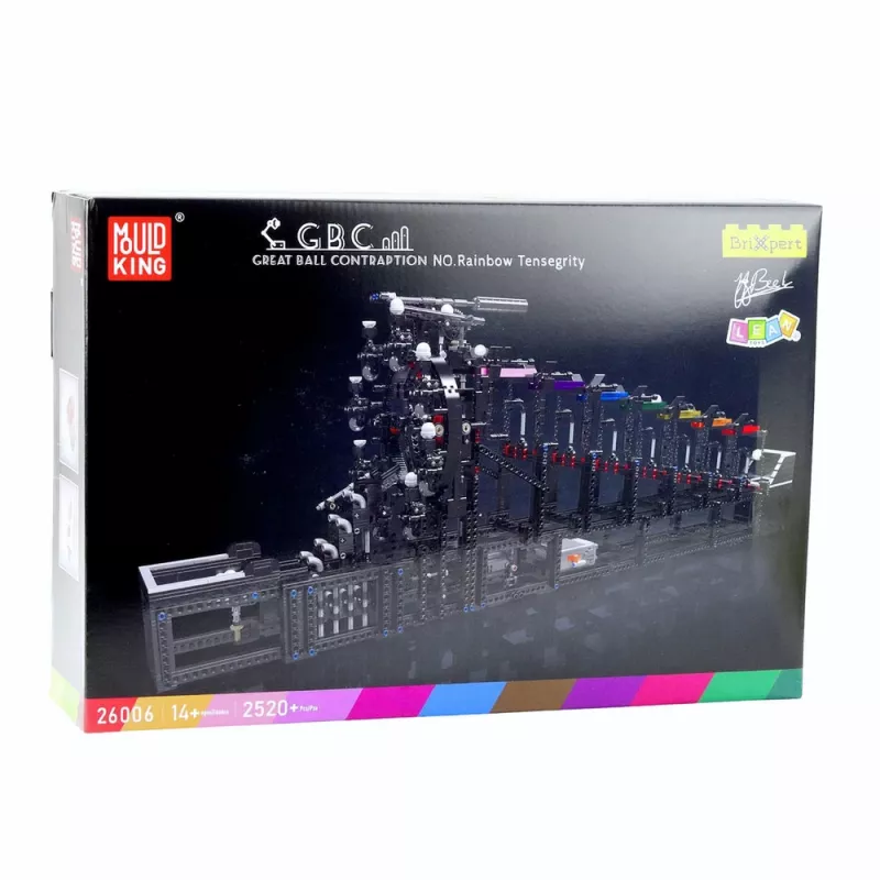 LEAN TOYS Pista de bolas de bloques de construcción con motor eléctrico 2520 piezas
