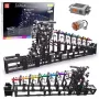 LEAN TOYS Pista de bolas de bloques de construcción con motor eléctrico 2520 piezas