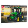 LEAN TOYS Bloques de construcción Tractor agrícola verde 304 piezas