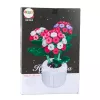 LEAN TOYS bloques hortensia rosa en maceta 342 piezas