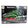LEAN TOYS 23646 set de bloques de construcción locomotora de vapor RC con mando a distancia y vías, 2348 piezas