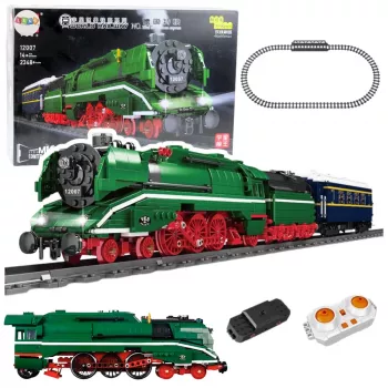 LEAN TOYS bloques de construcción locomotora de vapor teledirigida RC 2348 el.