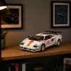 LEAN TOYS Bloques de construcción Coche deportivo mando a distancia RC Blanco 1384 piezas