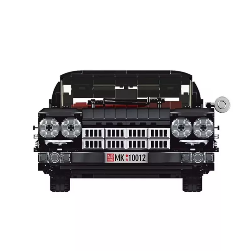 LEAN TOYS Bloques de construcción Coche clásico descapotable Cadi-Elrado Negro 1324 piezas