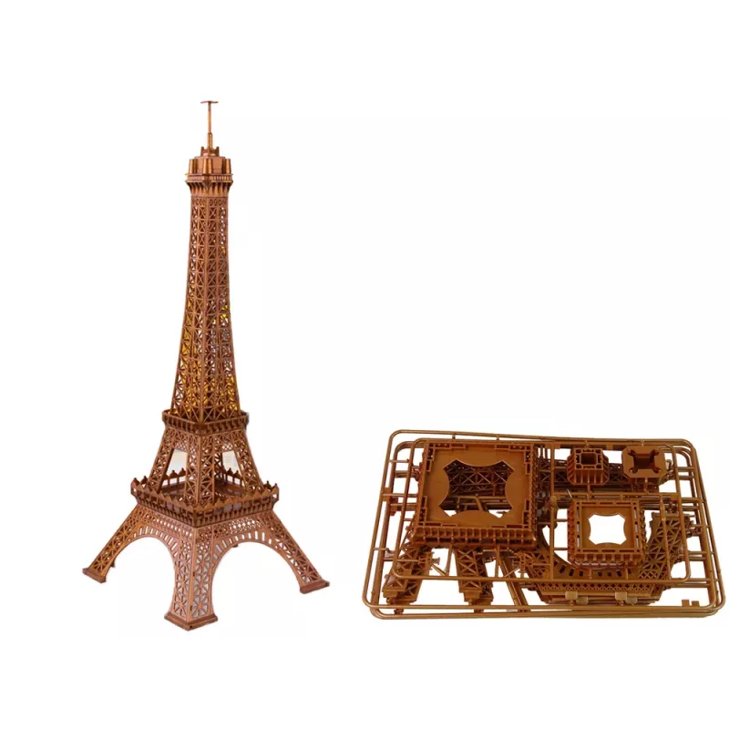 LEAN TOYS Grúa de construcción con mando a distancia kit de construcción Torre Eiffel de 90 cm de alto