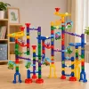 LEAN TOYS juego de construcción pista de bolas túnel dinosaurios de colores 192 piezas