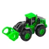 LEAN TOYS Vehículo de construcción excavadora cargadora bulldozer verde Drive Mix