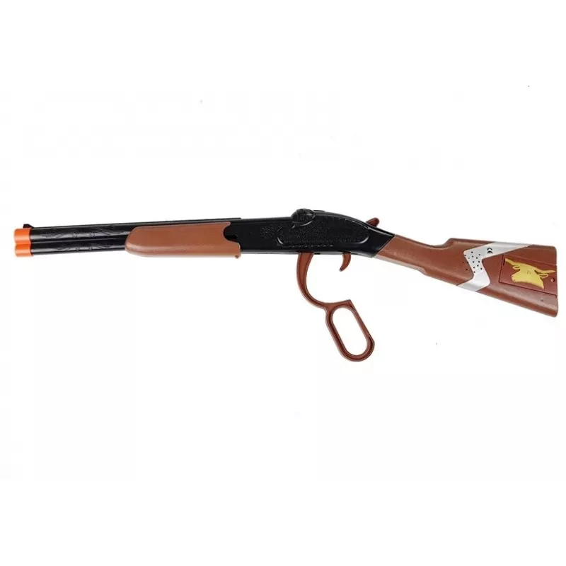 LEAN TOYS Set de cowboy con rifle de palanca, revólver Colt y placa de sheriff
