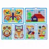 Set creativo puzzle de mosaico con botones chinchetas de seta LEAN TOYS maletín 300 uds.